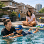Private swim lesson session for beginners